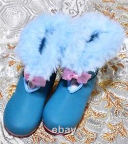BJD Volks Dollfie Dream DD DDS Snowlight Rabbit Outfit Dress Mittens Boots Set