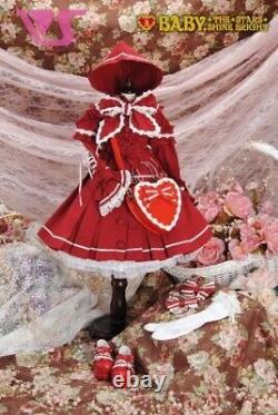 RARE Volks Super Dollfie Baby The Stars Shine Bright Red Riding Hood Coat Set