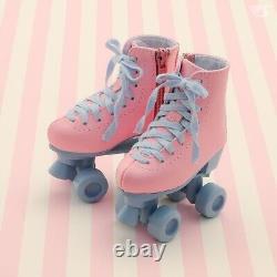 VOLKS Dollfie Dream DD roller skating shoes pink x light blue shoes only Japan