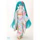 Volks Dollfie Dream Hatsune Miku Furisode Set (pale Blue) Japanese Kimono F/s