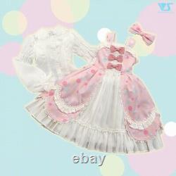 VOLKS Dollfie Dream Outfit set Colorful dot lolita (pink) From JPN