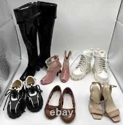 Volks BJD Super Dollfie Dream Doll shoes LOT 6 pairs heels boots girl fashion