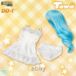 Volks Dollfie Dream Towa DD-f3 DDdy Base Body Soft Vinyl Wig Dress Set New